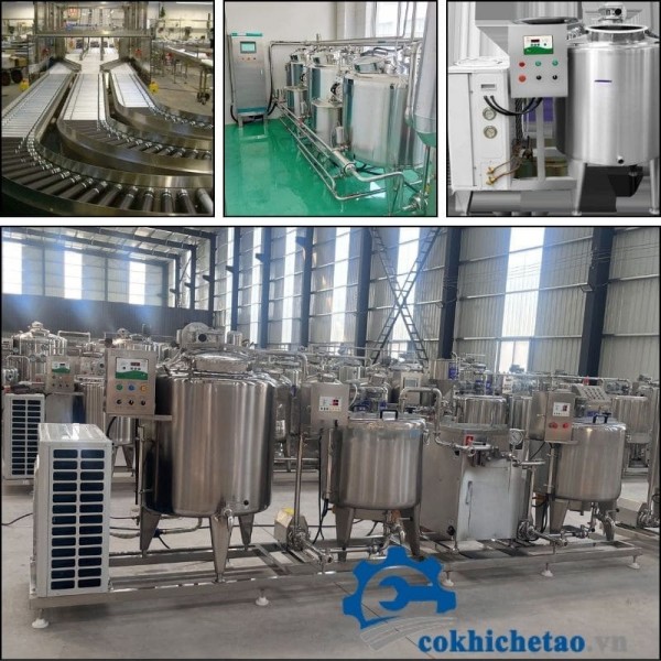 Dây chuyền sản xuất sữa chua, nước trái cây tự động hóa chất lượng tốt